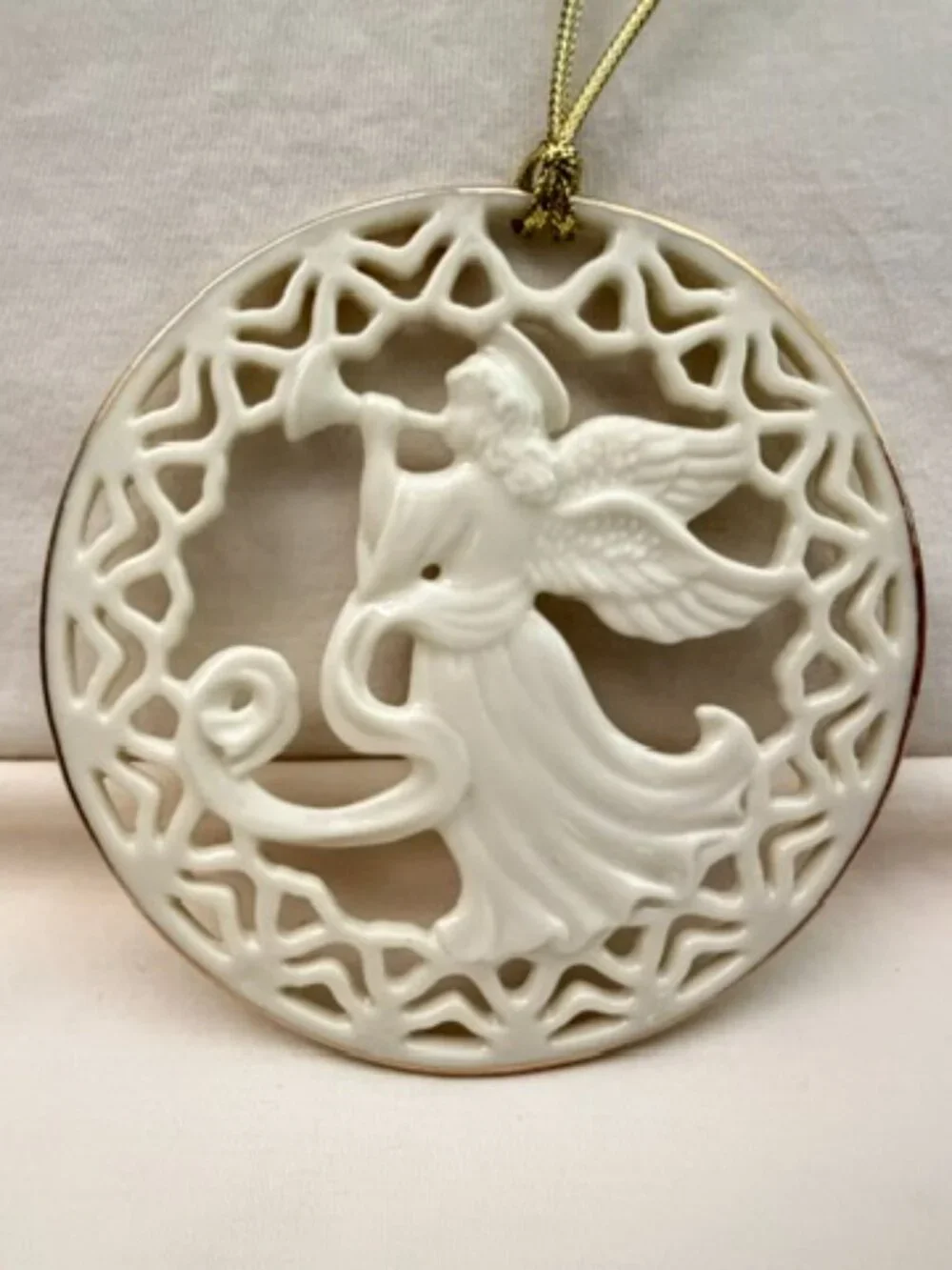 Vintage Lenox Porcelain Angel Ornament